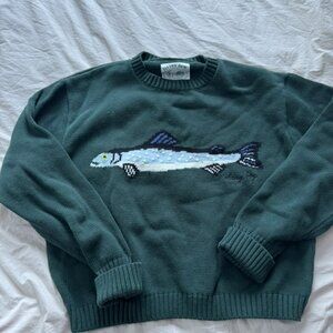 Dairy Boy Fish Sweater Size Medium